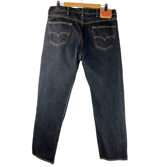 Levi's Strauss & Co 501 Straight Fit Button Fly Jeans, Mens Size 38/34 - Picture 2 of 9